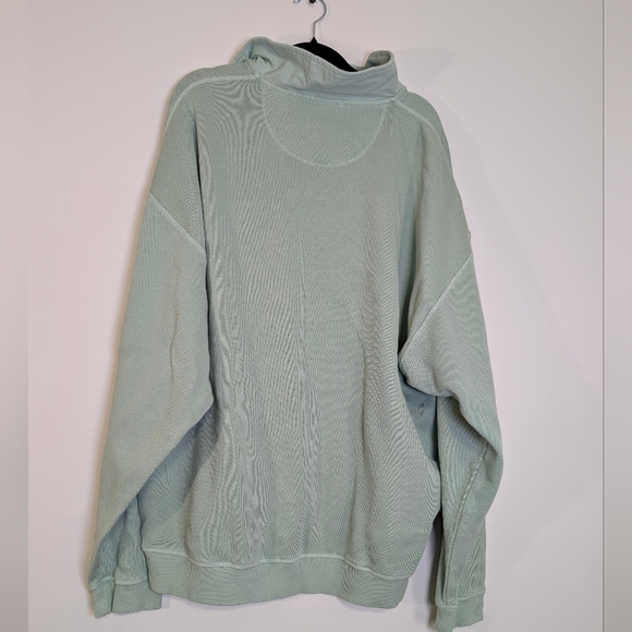 Tommy Bahama Relax 1/4 Zip Sweatshirt Mint Green XL 100% Cotton Coastal - Picture 7 of 7